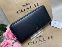 コーチ COACH 長財布 財布 パックマンコラボ黒 フューシャ レザー コーチ ×パックマン コラボ レザー プレゼント 贈り物 F55736 A149 _画像4