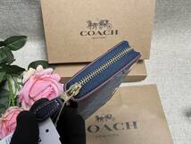 コーチ COACH 長財布 財布 シグネチャー デニムレザー アコーディオン ジップアラウンド 誕生日 プレゼント 贈り物 ギフト F53769 A146_画像6