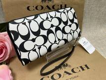 コーチ COACH 長財布 財布 シグネチャー キャンバス ロング ジップ アラウンド ウォレット ラウンドファスナー ブラックマルチ CP409 A339_画像4