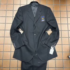 新品☆お買い得【Y7 XL相当★ウール 100】3Bシングルスーツ 礼服 メンズスーツ ブラックフォーマル 冠婚葬祭 喪服 黒