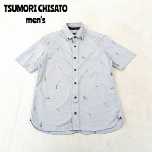 ★ TSUMORI CHISATO men's ★ 刺繍 総柄 半袖シャツ