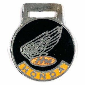 ホンダ キーホルダー用メダル HONDA Key Chain Medal 本田 ウィング ビンテージ バイカー レザークラフト Vintage Biker Leather Craftの画像1