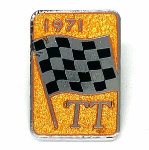 アイルオブマン ＴＴ １９７１ ビンテージ ピンバッジ ISLE OF MAN TT 1971 Pin マン島 レース バイカー ピンズ Race Biker Pins