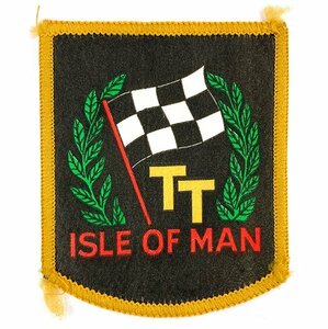 アイルオブマン ＴＴレース ビンテージ パッチ ISLE OF MAN T.T.RACES Patch バイカー カフェレーサー ワッペン I.O.M. Biker Wappen