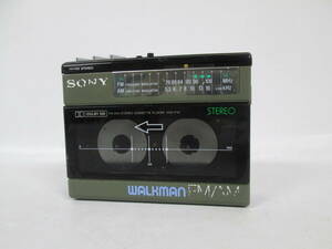 【0313n F122】SONY WALKMAN ソニー ウォークマン WM-F15 ポータブルカセットプレーヤー 本体のみ ブルー ジャンク