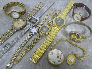 【0320o F0274】 腕時計 時計 ジャンク まとめ RADO ALBA CITIZEN Q&Q VALENTING DOMANI FNE GOLD 999.9 他 