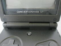 【0327h Y0310】 Nintendo 任天堂 AGS-001 GAME BOY ADVANCE SP ゲームボーイアドバンスSP ブラック 本体のみ 通電・動作未確認 ジャンク_画像3