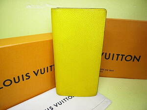 ★★ 最終ぅ～値下げです！★★【 LOUIS VUITTON 】タイガ ポルトフォイユ ブラザ ジョーヌイエロー 長財布 箱 ★★M42087★★