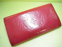 ★★★ 大人気です！！★★【 LOUIS VUITTON 】ヴェルニ ポルトフォイユ サラ 長財布 ピンク ★★M9140F★★_画像4