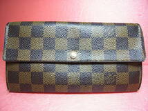 ★★ 良好＆良品です！★★【 LOUIS VUITTON 】ルイ ヴィトン ダミエ ポルトフォイユ サラ ファスナー 長財布 ★★N61734★★_画像2