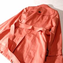 美品 Viaggio Blu ビアッジョブルー 綺麗め ベルト付き トレンチコート 1号 S 春 秋 合服 24C03_画像2