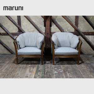 v exhibition beautiful goods ^maruni/ Marni / ground middle sea Royal series / Charles /1 seater . sofa /* sale is one leg becomes inspection / Karimoku Domani torek cell 