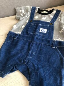 【未着用】Lee子供服サイズ70 デニムオーバーオール