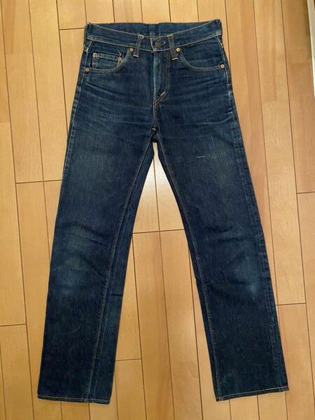 LEVI'S リーバイス 805 0217 W28 L33 ビッグE 非対称V ジッパーフライ タロン42 ボタン裏刻印8 脇割デニムパンツ BIG E 紙パッチ 濃紺