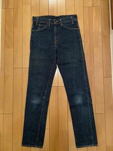 60's LEVI'S 606 W30 L34 BIG E リーバイス ジッパーフライ タロン42 ボタン裏刻印8 デニムパンツ BIG E 濃紺 Vintage RAMONES