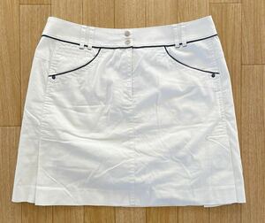 Munsingwear　マンシングウェア　台形スカート　ゴルフスカート　ホワイト　13号　レディース　XLサイズ　デサント　大きなサイズ