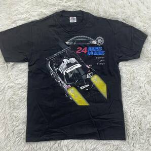 希少 レア Hanes ヘインズ マクラーレン F1 GTR ルマン 24時間 レース 1995 優勝車 半袖 Tシャツ ブラック メンズ Lサイズの画像1