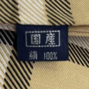 90s Burberrys バーバリー シルク100% 絹100% ノバチェック ストール マフラー 日本製 国産 35cm×155cmの画像6