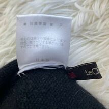 美品　Le CENT　タートルネック　cashmere　カシミヤ　ニットセーター　ブラック　メンズ　Lサイズ　無地　シンプル　日本製　滑らか着心地_画像6