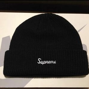 23fw 新品同様 Supreme Loose Gauge Beanie black シュプリーム　ビーニー　帽子　黒