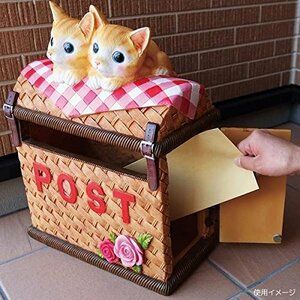 CAT-POST レジン製 猫郵便ポスト ガーデン オーナメント