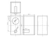 【5.5MDSOB】5.5mmMDF ダイソー 300円 USB ミニスピーカー 用 エンクロージャーキット_画像2