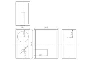 【9M2010L】バッフル径指定 MDF エンクロージャーキット