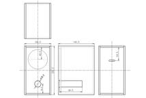 【5.5M2010JLB】 5.5mm厚 MDF ブックシェルフ形状 バッフル板奥配置 前面バスレフ型 エンクロージャー 組立 自作 キット_画像2