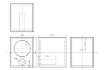 【9M2014JB】9mm厚 MDF ブックシェルフ形状 バッフル板奥配置 前面スリットバスレフ型 エンクロージャー 組立 キット_画像2