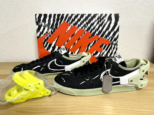 NIKE ACRONYM×ナイキ ブレーザーＬＯＷ × アクロニウム ブラック/オリーブオーラ/ホワイト 27.5cm SNKRS 新品 SNK436