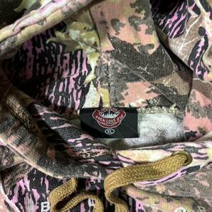 Tree Camo pink mossy oak real tree 90s 00s y2k パーカー 迷彩 リアルツリー 古着 US ハンティング カモ パーカーの画像4