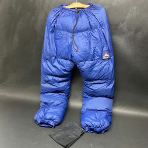 N 3249　USED [ VALANDRE ダウンパンツ Lサイズ ]　古着 ヴァランドレ ネイビー メンズ 防寒 登山 メッシュ袋付 ヴィンテージ 保管品 