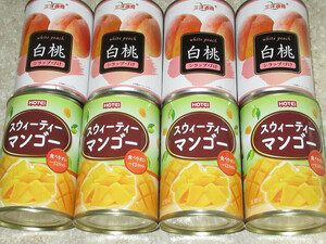  ho te chair we tea mango 425g×4 can Sanyo through quotient white peach 425g×4 can 