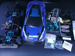  タミヤ TT02 ジャンク 部品取り イーグル アルミパーツ サーボ アンプ プロポ セット アルミ ブルー ラジコン TAMIYA 田宮1