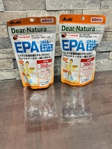 アサヒ ディアナチュラスタイル Asahi Dear Natura EPA×DHA+ナットウキナーゼ 60日分 240粒×2個 賞味期限2025.11＆2025.12 未開封！_画像1