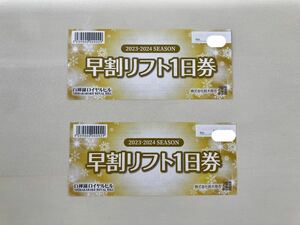 白樺湖ロイヤルヒルスキー場＜リフト1日券＞ペア