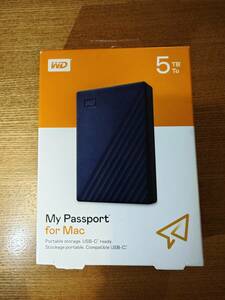 ☆★未使用 WD My Passport for Mac 5TB ポータブルHDD ハードディスク 外付け 未使用★☆