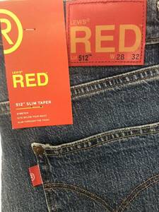 # новый товар *w28*LEVIS RED512 SLIM TAPER* Levi's красный 512 тонкий конус *