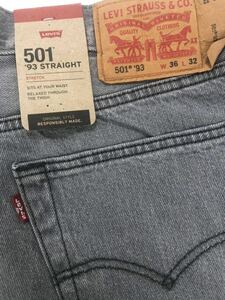 ■ Новый ★ W36 ★ Levi's501 '93 пролив strait ★ 501 '93 Levi '93 Straight ★