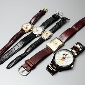 H018. Disney ディズニー ミッキーマウス 腕時計 電池切れ ディズニーストア Disney TIME WORKS 他 5点まとめての画像1