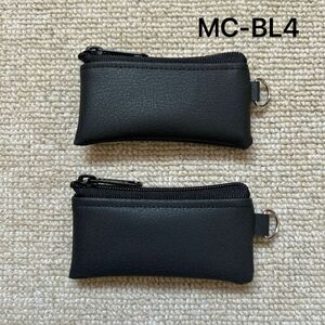 MC-BL4.2個セット　ハンドメイド　ミニコインケース　レザー　小銭入れ　薬入れ　小物入れ