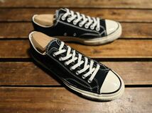 コンバース chuck Taylor チャックテイラー ct70 オールスター CONVERSE 三ツ星 OX ローカット LOW ブラック 27.0 27_画像3