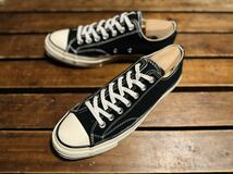 コンバース chuck Taylor チャックテイラー ct70 オールスター CONVERSE 三ツ星 OX ローカット LOW ブラック 27.0 27_画像2