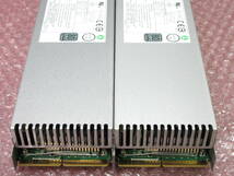 【2台セット】Supermicro 2000W 1U Redundant Power Supply (PWS-2K04A-1R) 電源ユニット No.R484_画像3