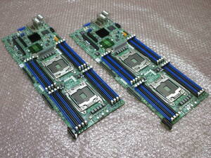 【2枚セット】Supermicro / マザーボード X10DRT-PIBF / Dual socket (LGA 2011) / No.R480