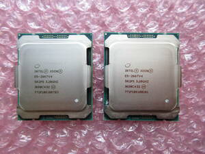 【2個セット】Intel / インテル / Xeon E5-2667v4 3.20GHz / SR2P5 / BIOS認識 / NoQ886