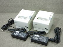 【2台セット】EPSON / サーマルプリンタ TM-T88Ⅴ M244A / USB / 用紙幅80mm / レシートプリンタ / No.T392_画像1