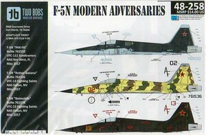 1/48 TWOBOBSツーボブス デカール 48-258 F-5N Modern Day Adversaries