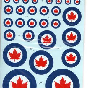 1/48 LE 48-005 Early 1950s-1960s Canadian aircraft roundels. カナダ空軍ラウンデルの画像1