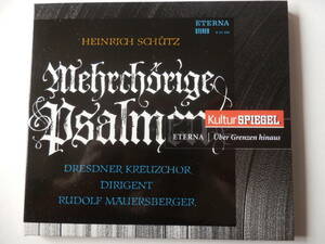 CD/シュッツ：宗教的合唱曲集- ドレスデン聖十字架少年合唱団/Heinrich Schutz - Mehrchorige Psalmen- Rudolf Mauersberger/Hans Otto